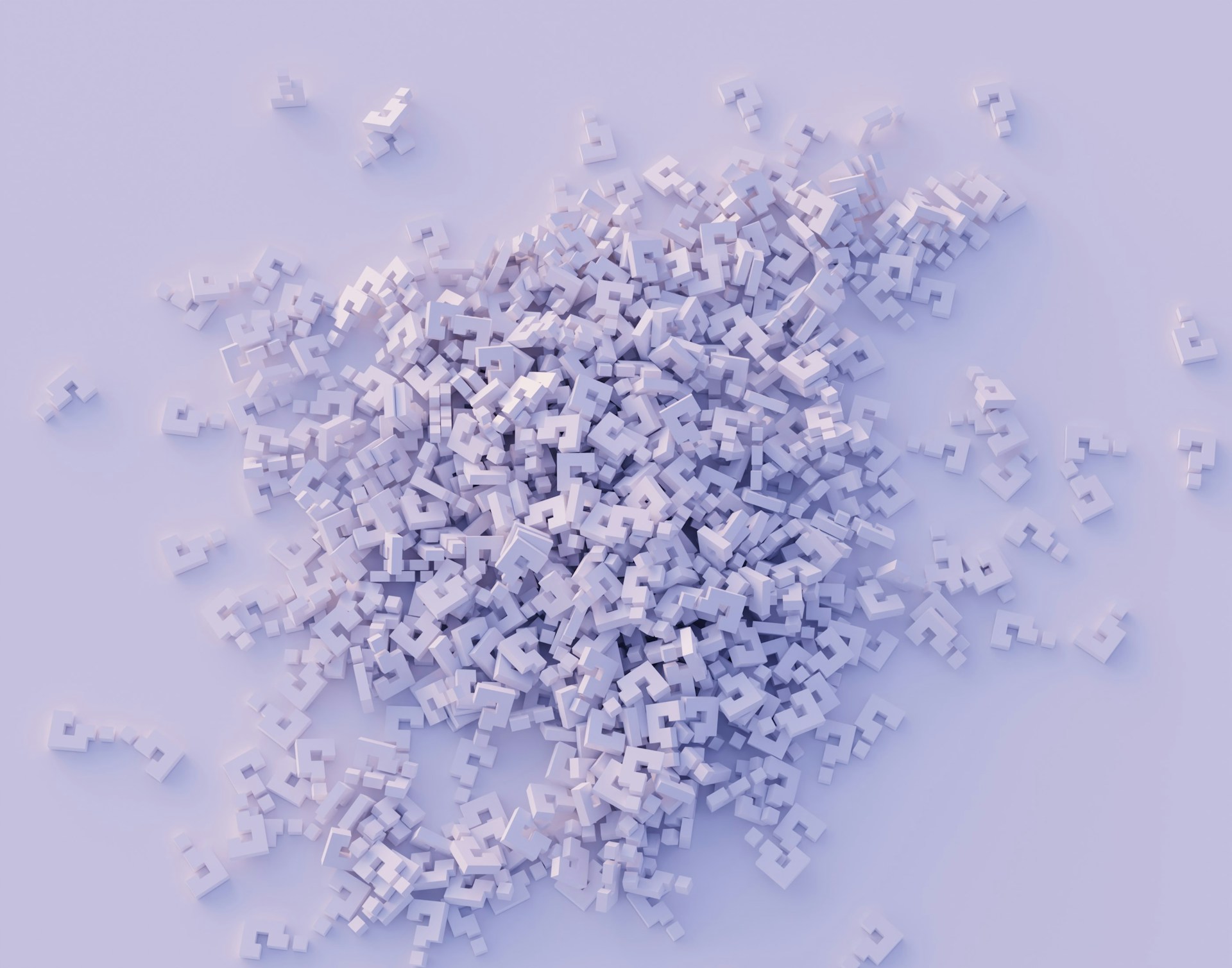a pile of small white objects on a white surface