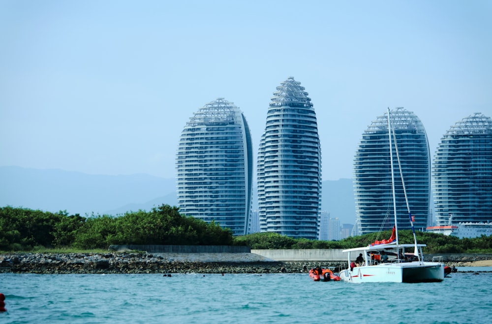 a couple of boats that are in the water