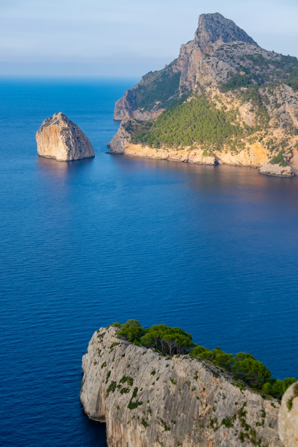 an island in the middle of a body of water