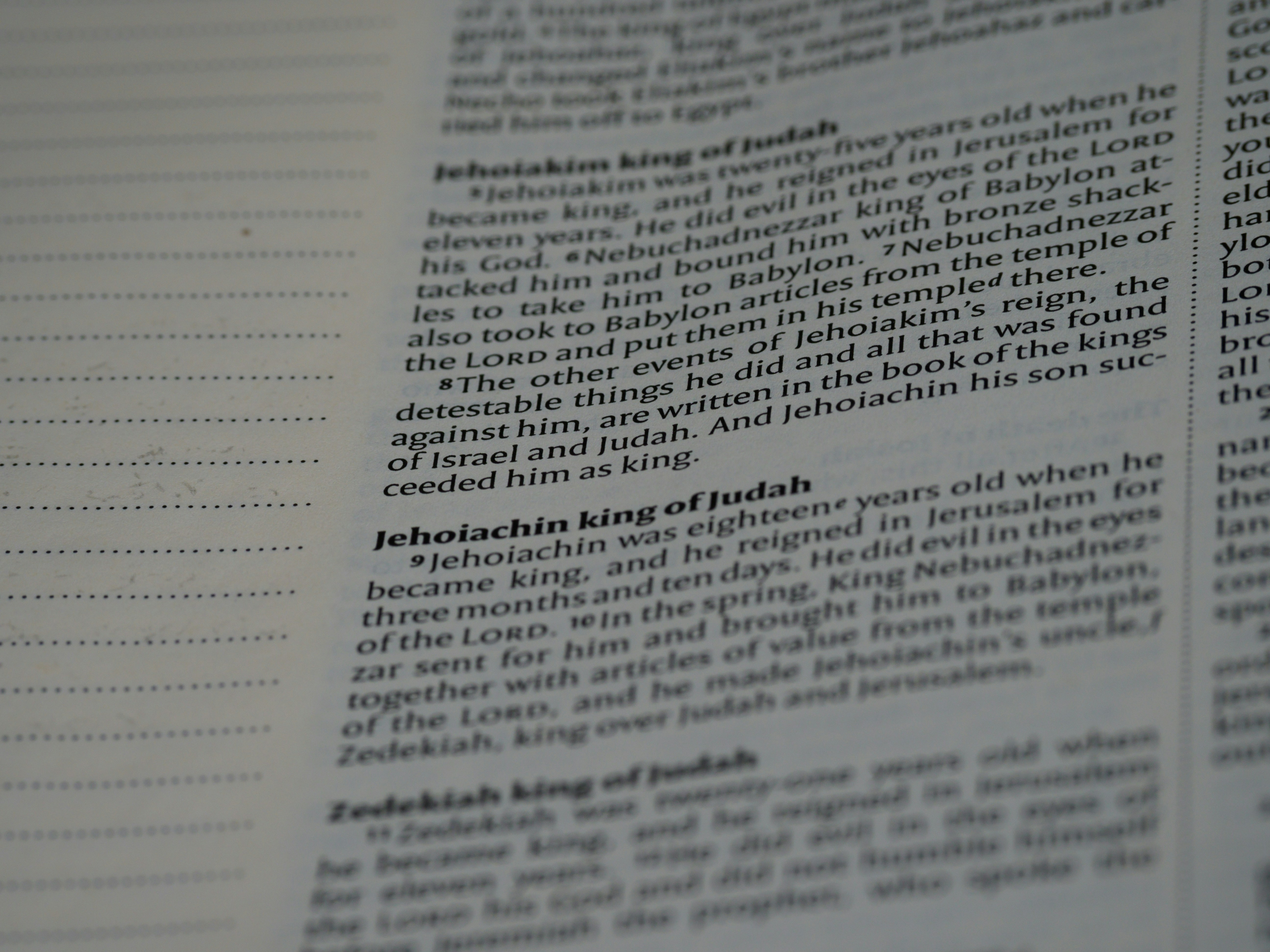 a close up of an open book with text