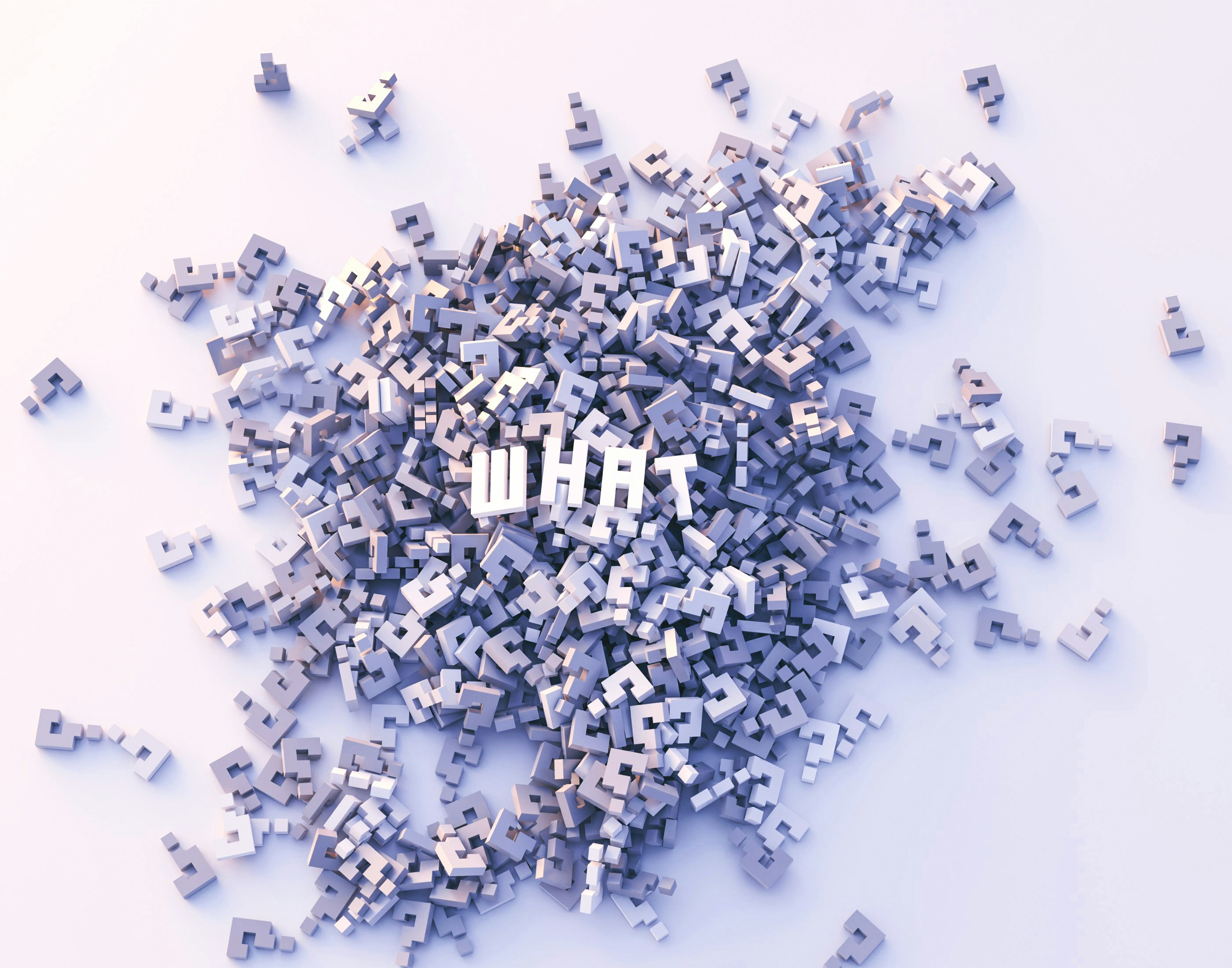 a pile of letters that spell out the word what