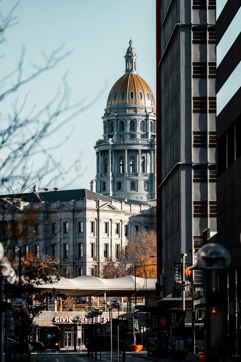 a large building with a dome on top of it