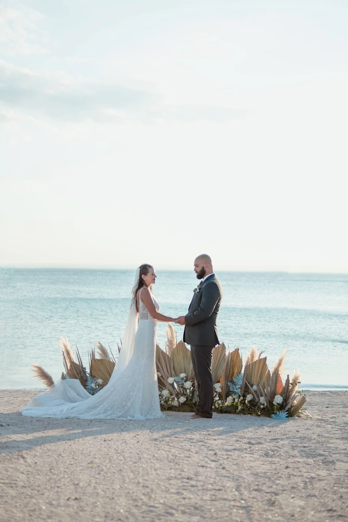 Couple holding hands on a Guanacaste beach