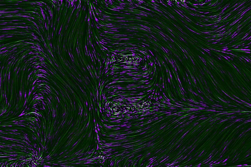 uno sfondo astratto viola e nero con linee ondulate