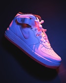 Bright white soles gleaming after expert whitening treatment.