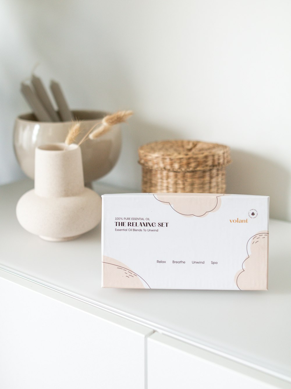 a box of soap sitting on top of a white counter