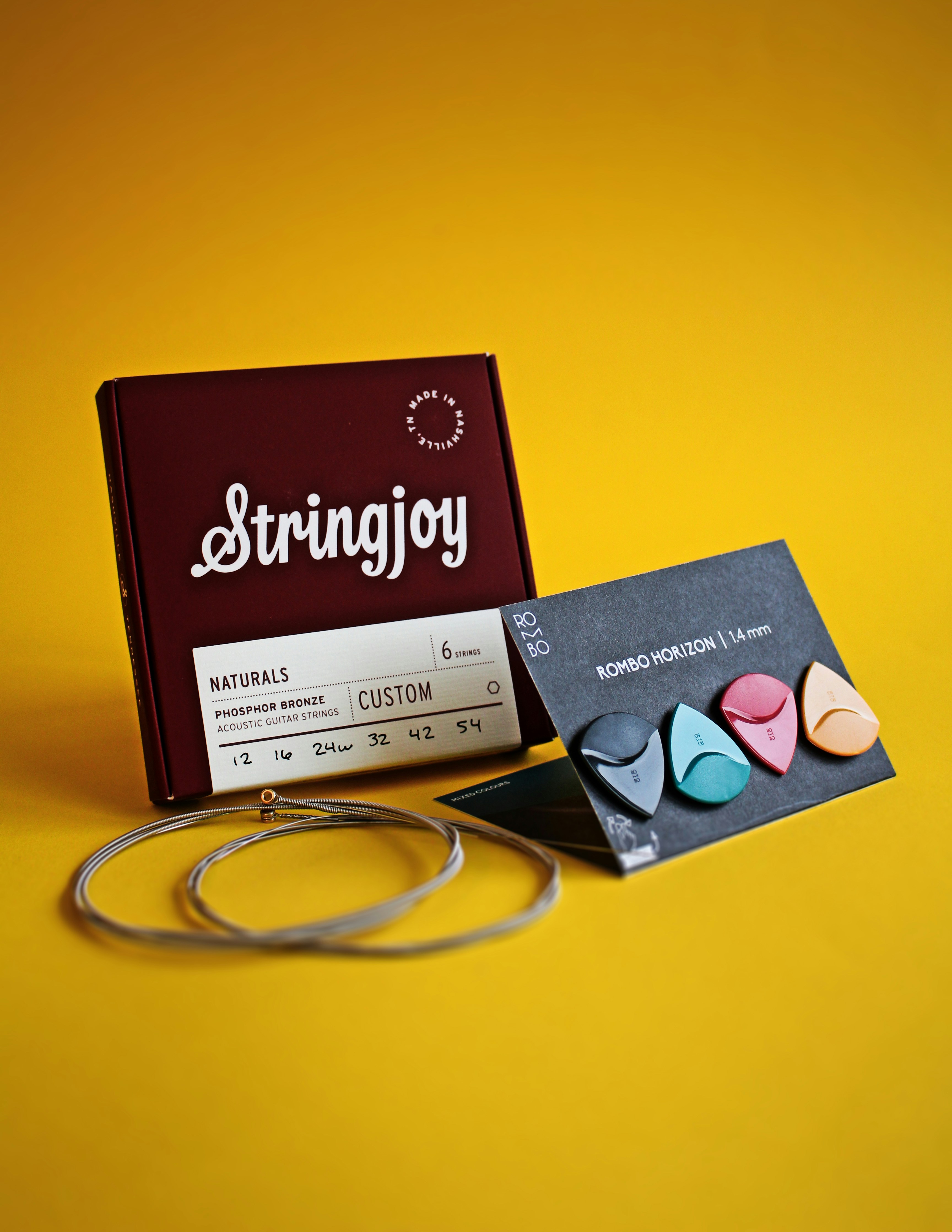 guitar picks and guitar strings