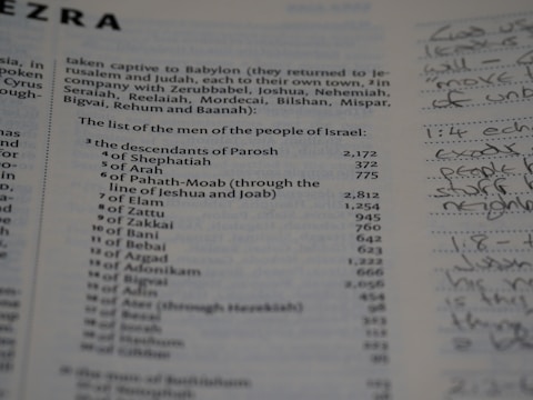 A close-up of a parish register with handwritten entries.
