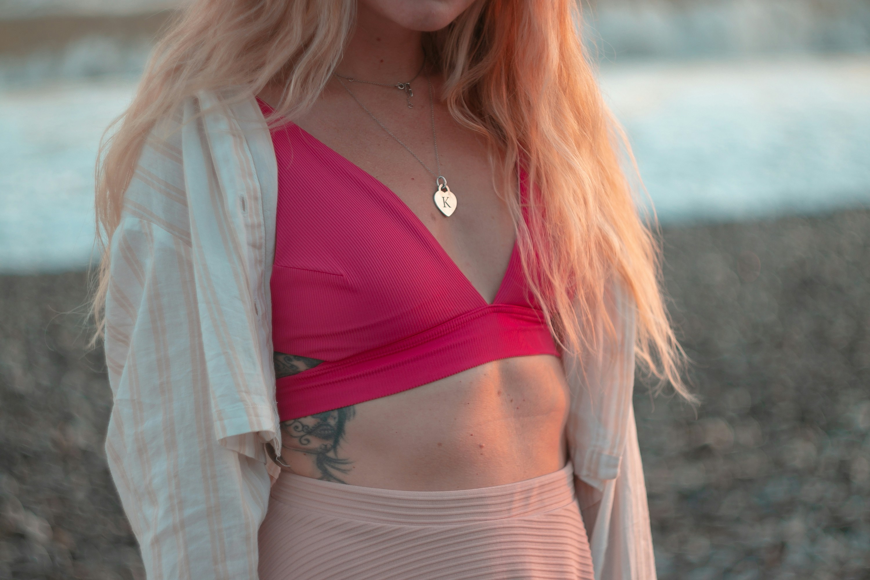 cropped sports bra closeup
