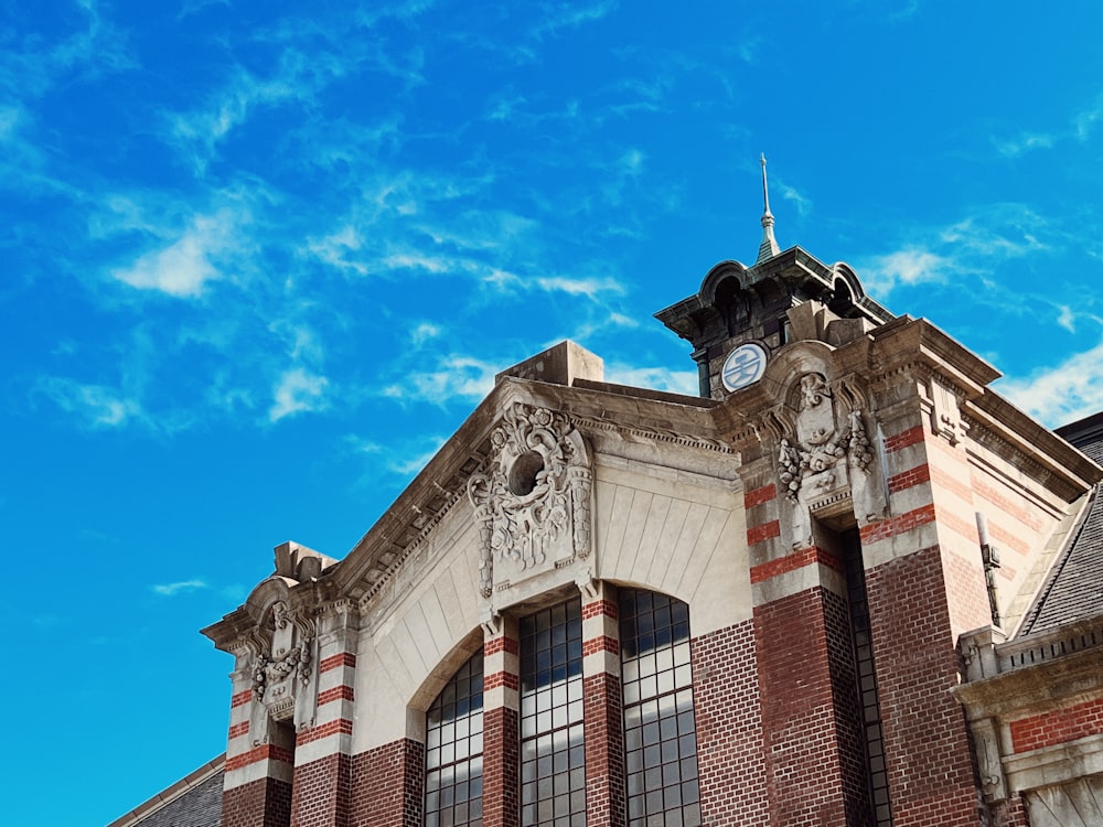 a building with a clock on the top of it