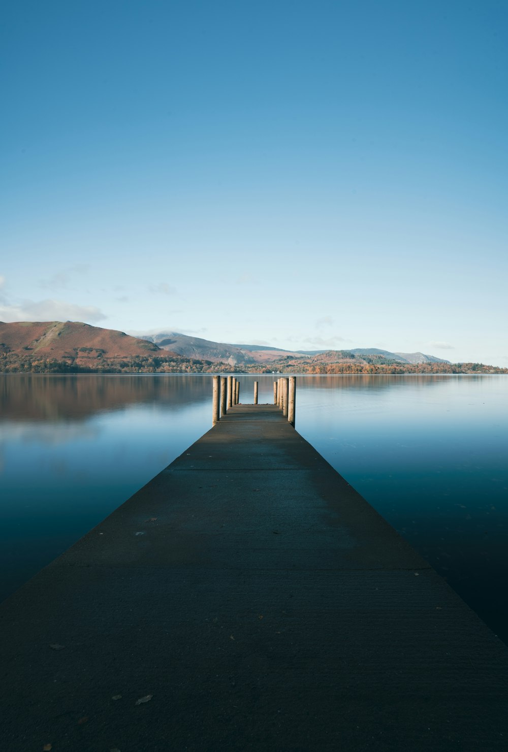 a long pier extending into a body of water