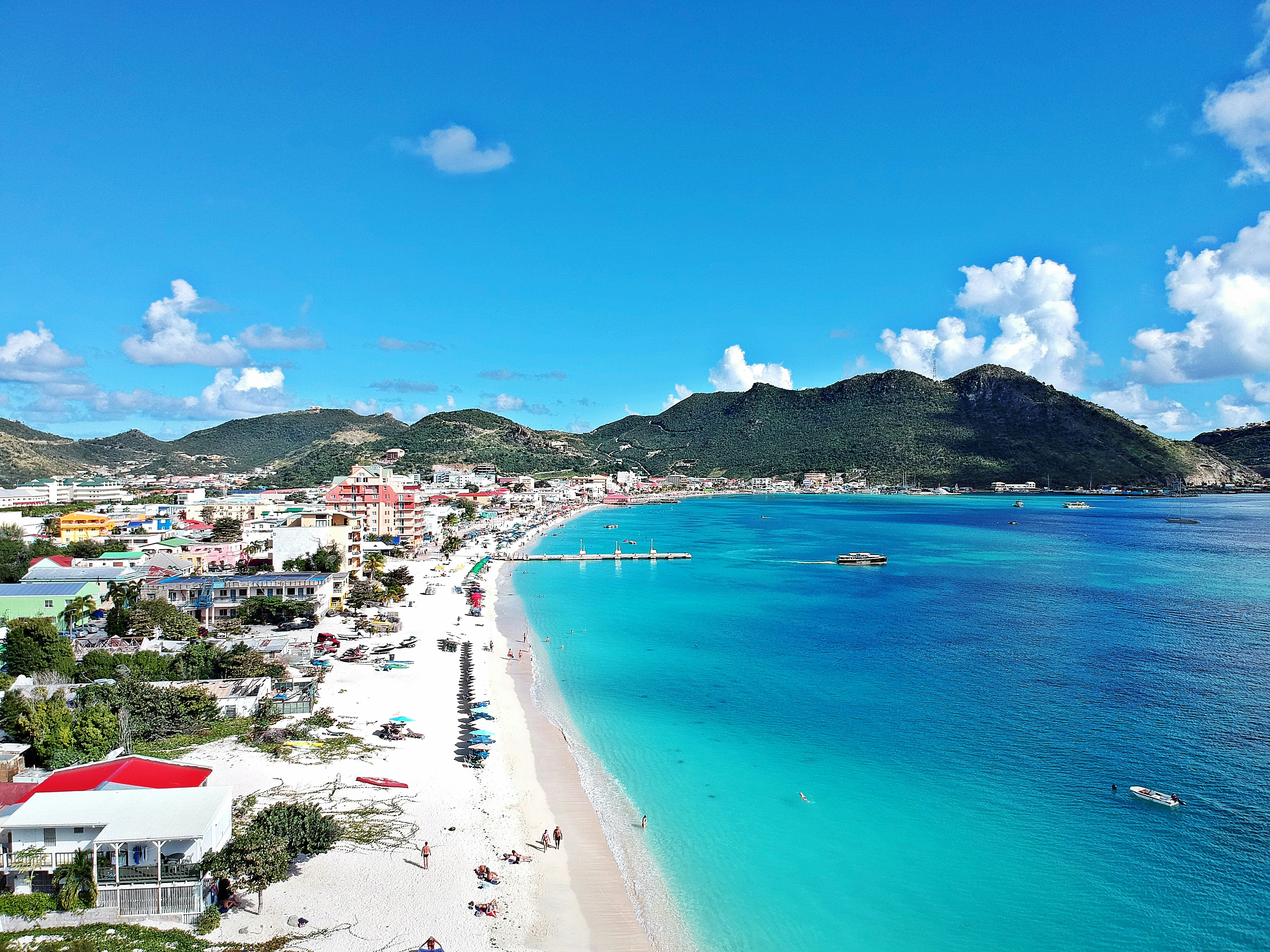 a beach with a lot of people on it