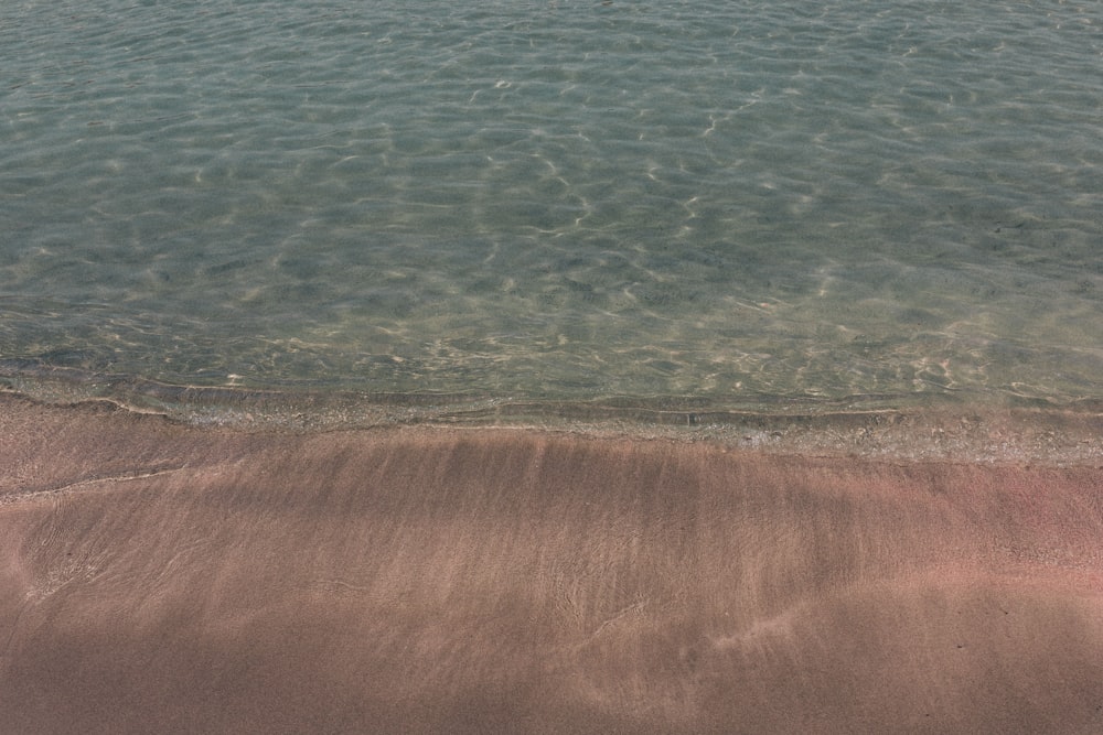 an aerial view of a body of water