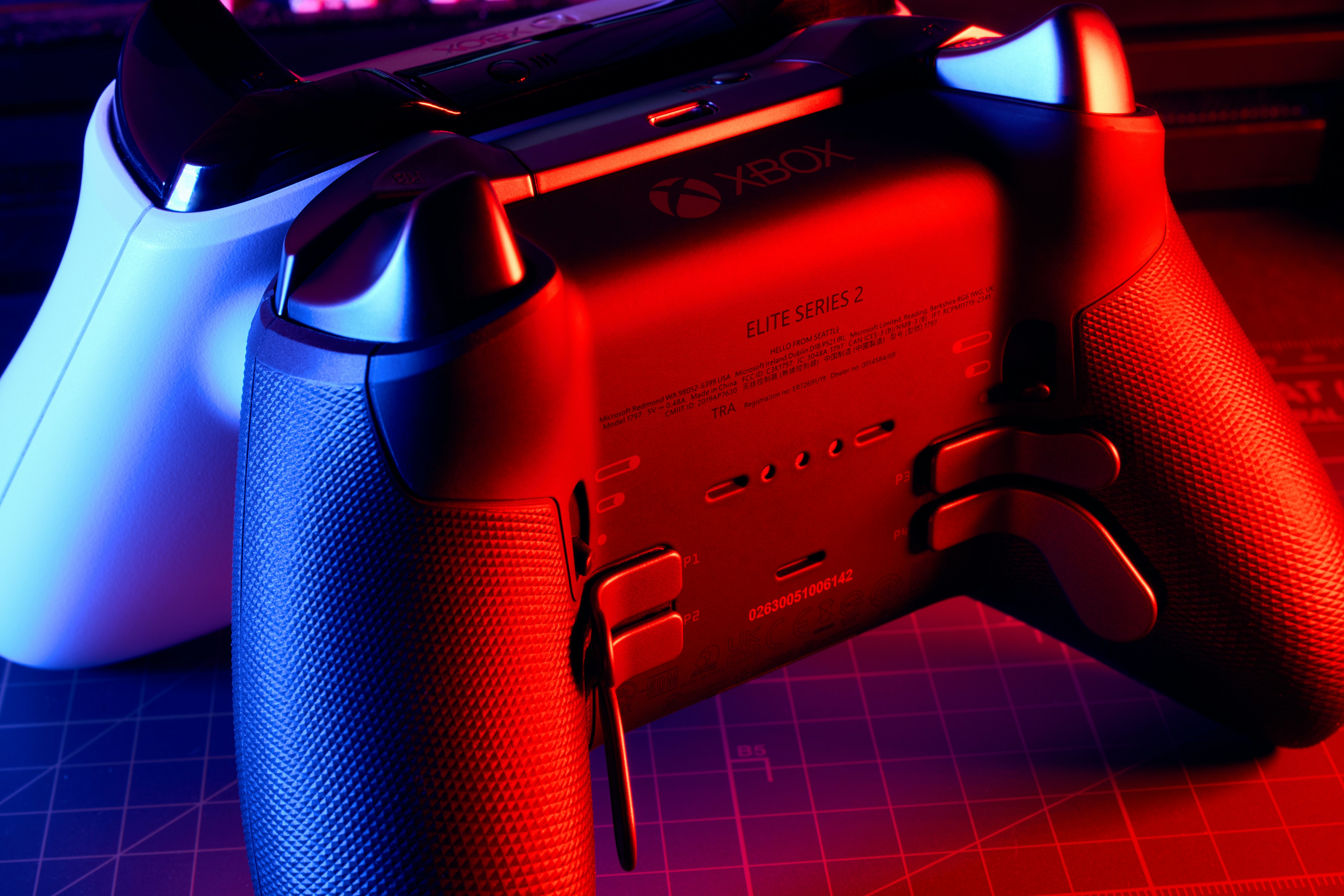 a close up of a video game controller