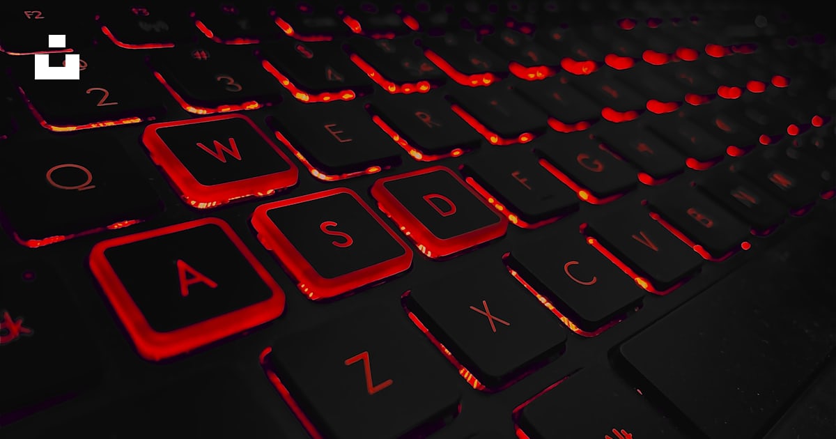 A close up of a keyboard with red keys photo – Free Computer Image on ...