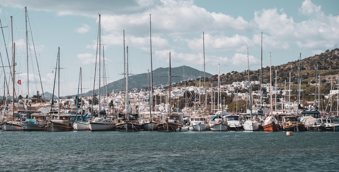 a bunch of boats that are in the water,