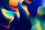 a multicolored abstract background with wavy shapes