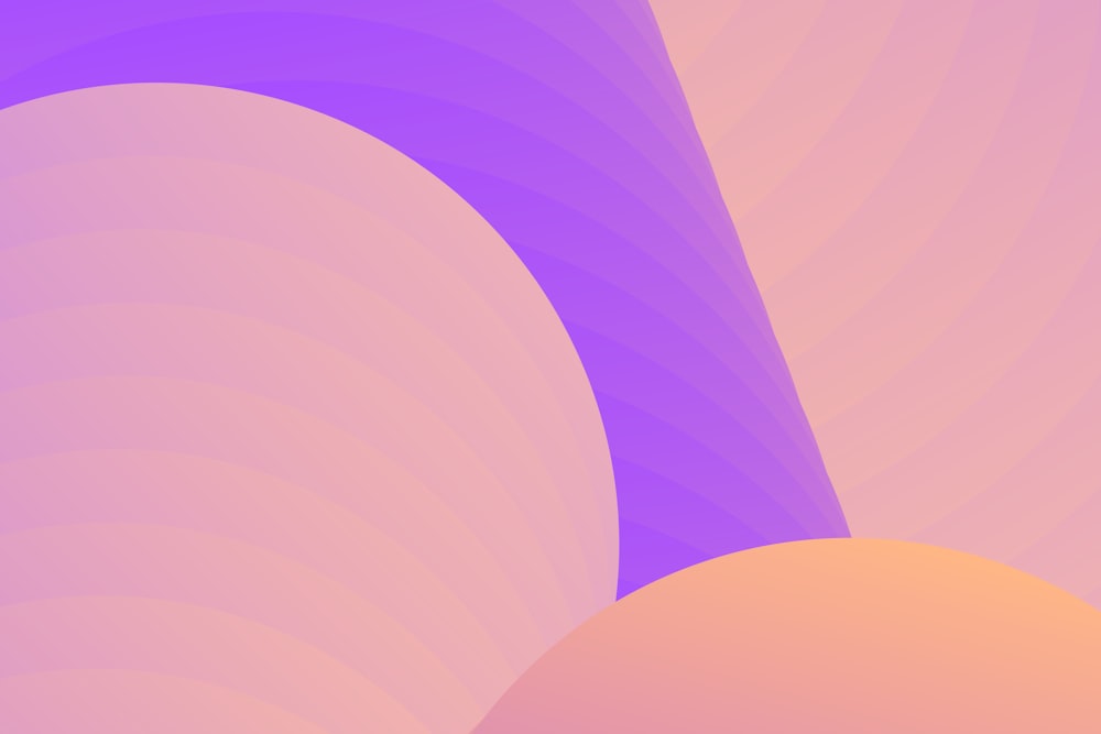 a pink and purple background with wavy shapes