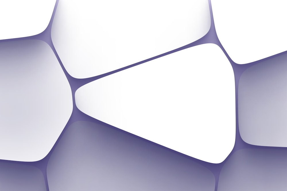 Un fond abstrait violet et blanc aux formes hexagonales
