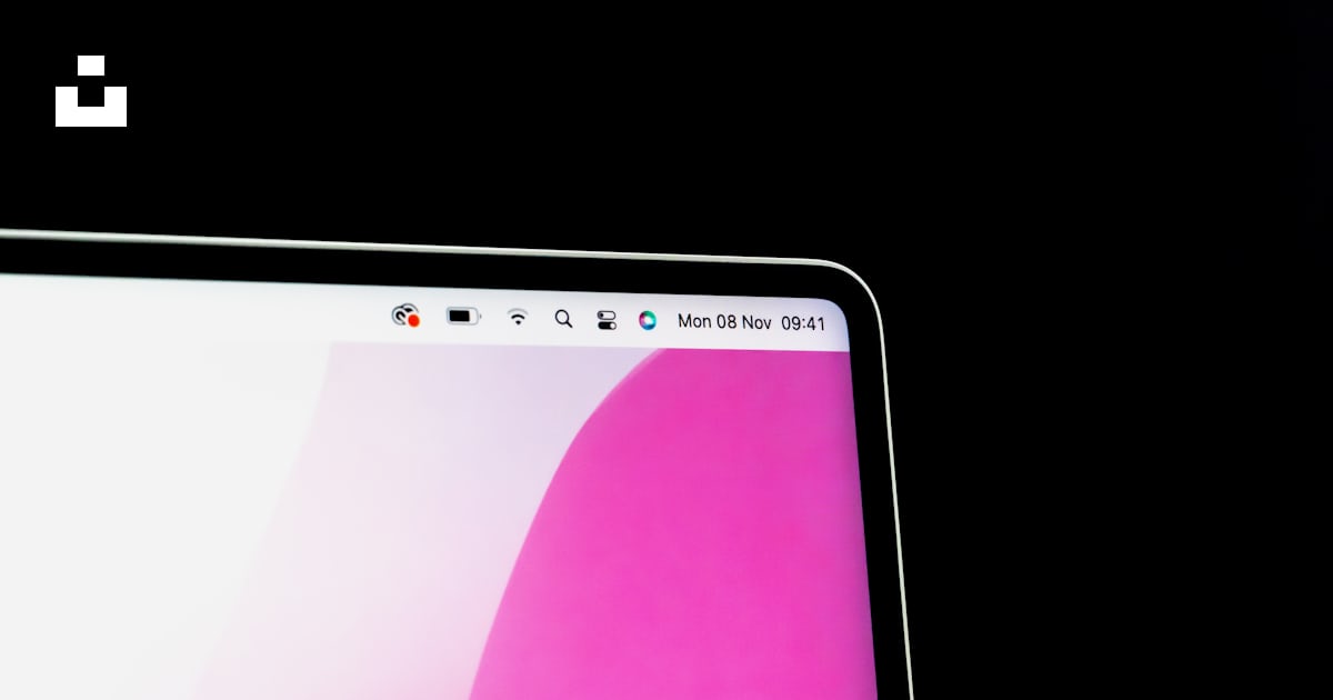 A close up of a computer screen with a black background photo – Free ...