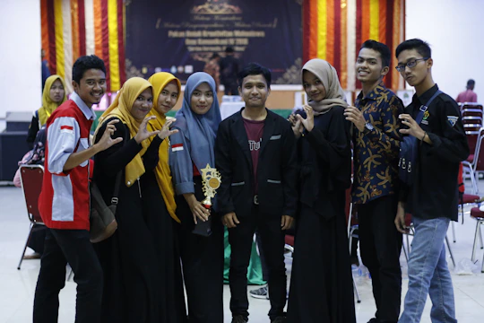 A group of users celebrating their ranks on the prequiz.in leaderboard.