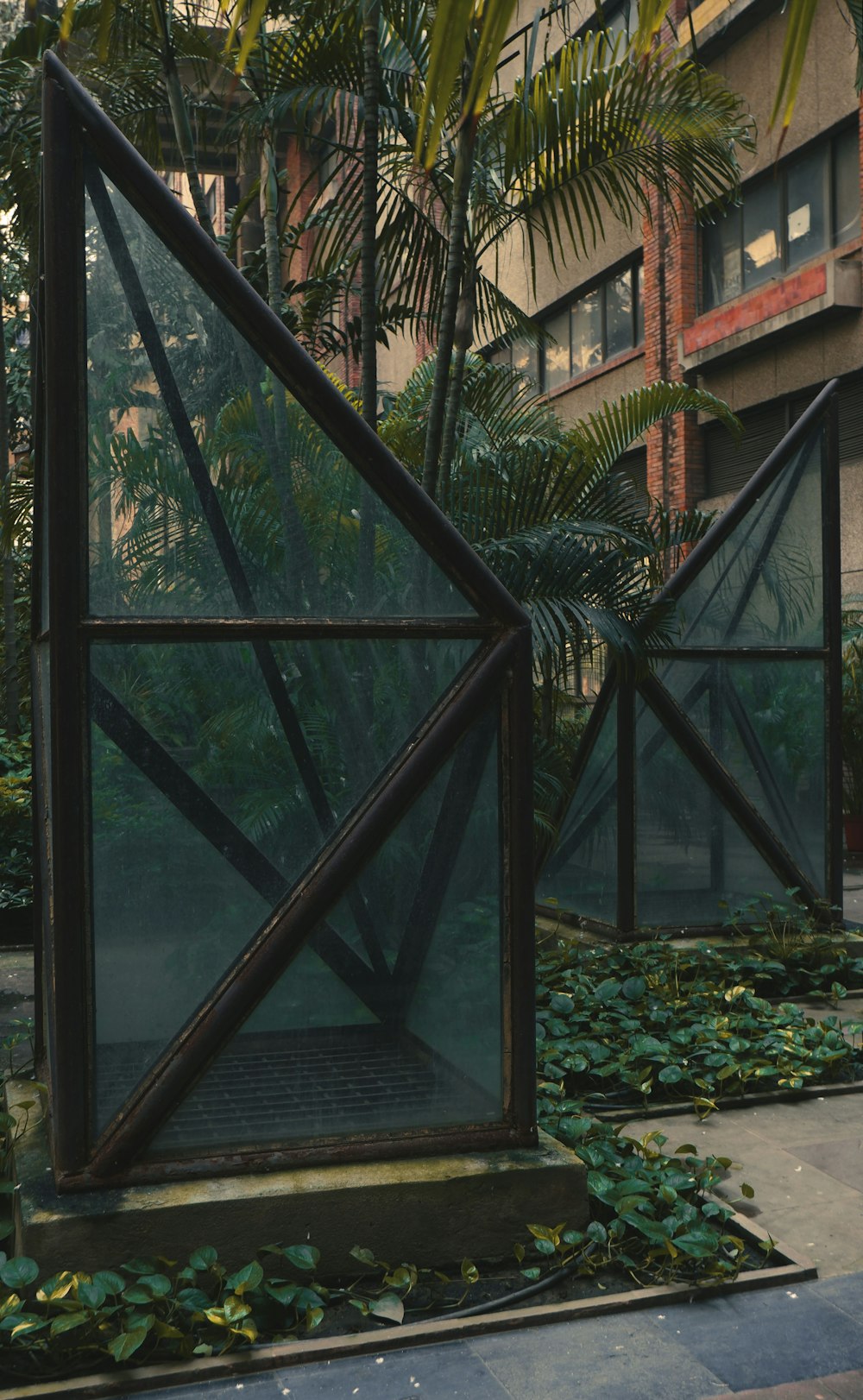 a building that has some plants inside of it