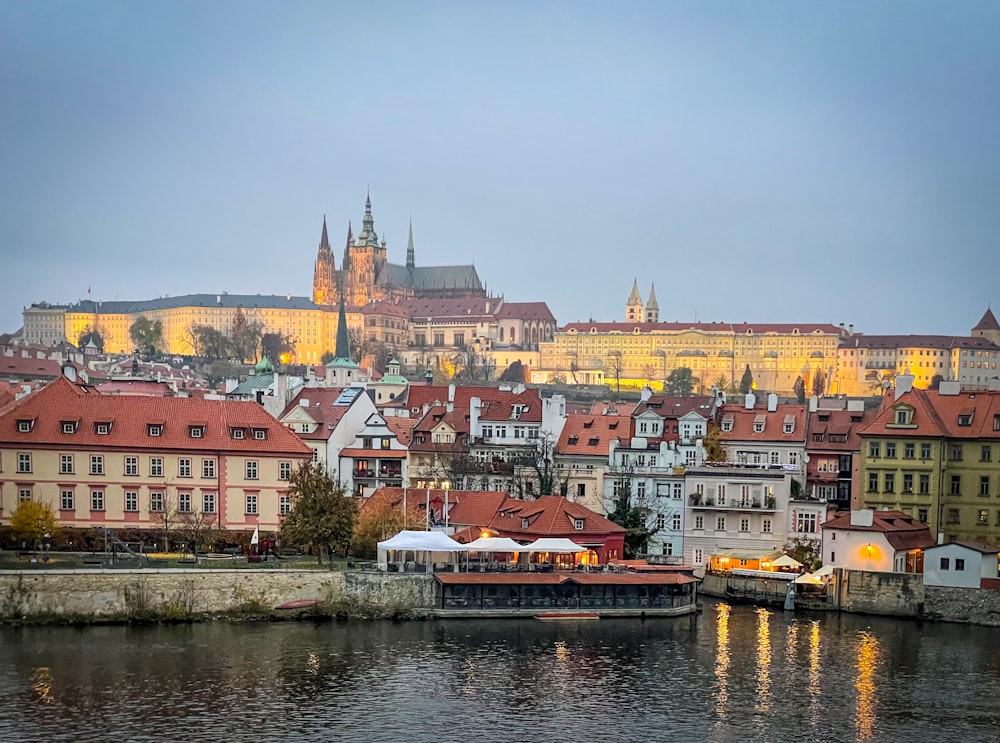 a view of a city from across a river