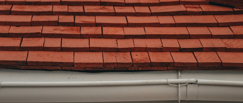 a close up of a brick building