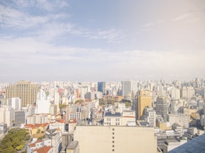 a view of a city from the top of a building