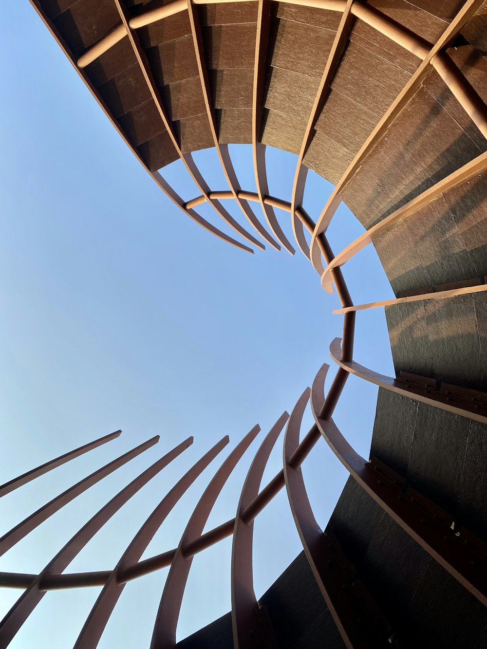 a very tall structure with a sky in the background