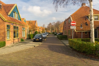 a car parked on the side of a street