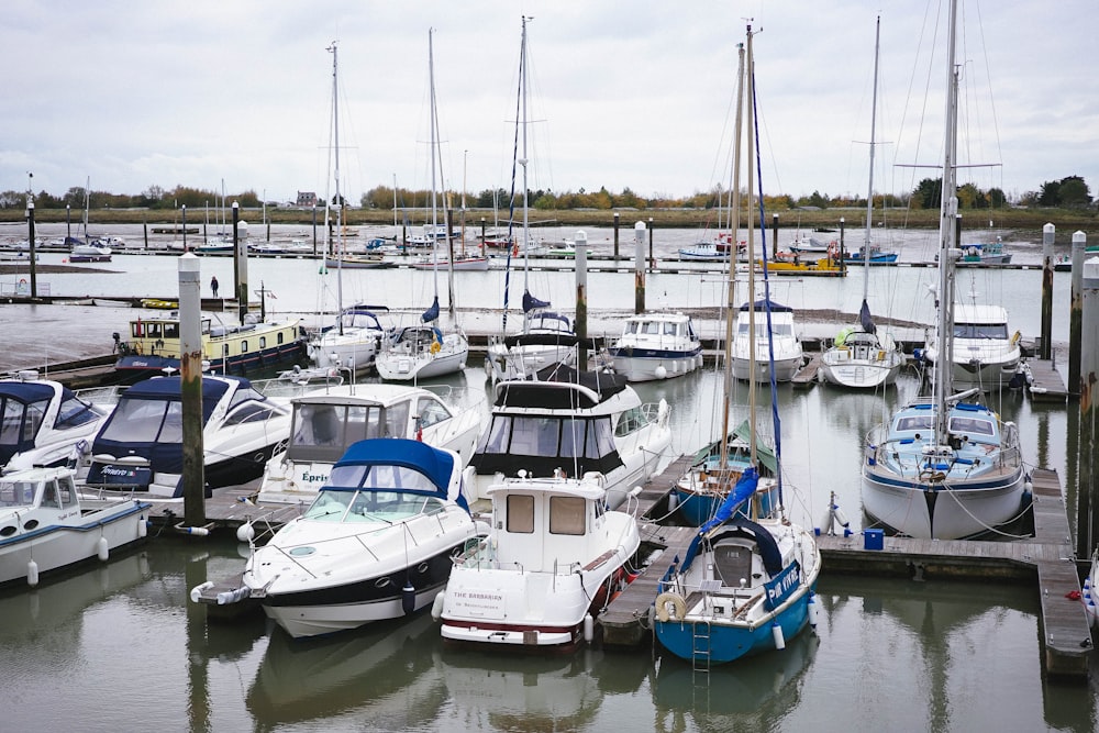 a bunch of boats that are in the water