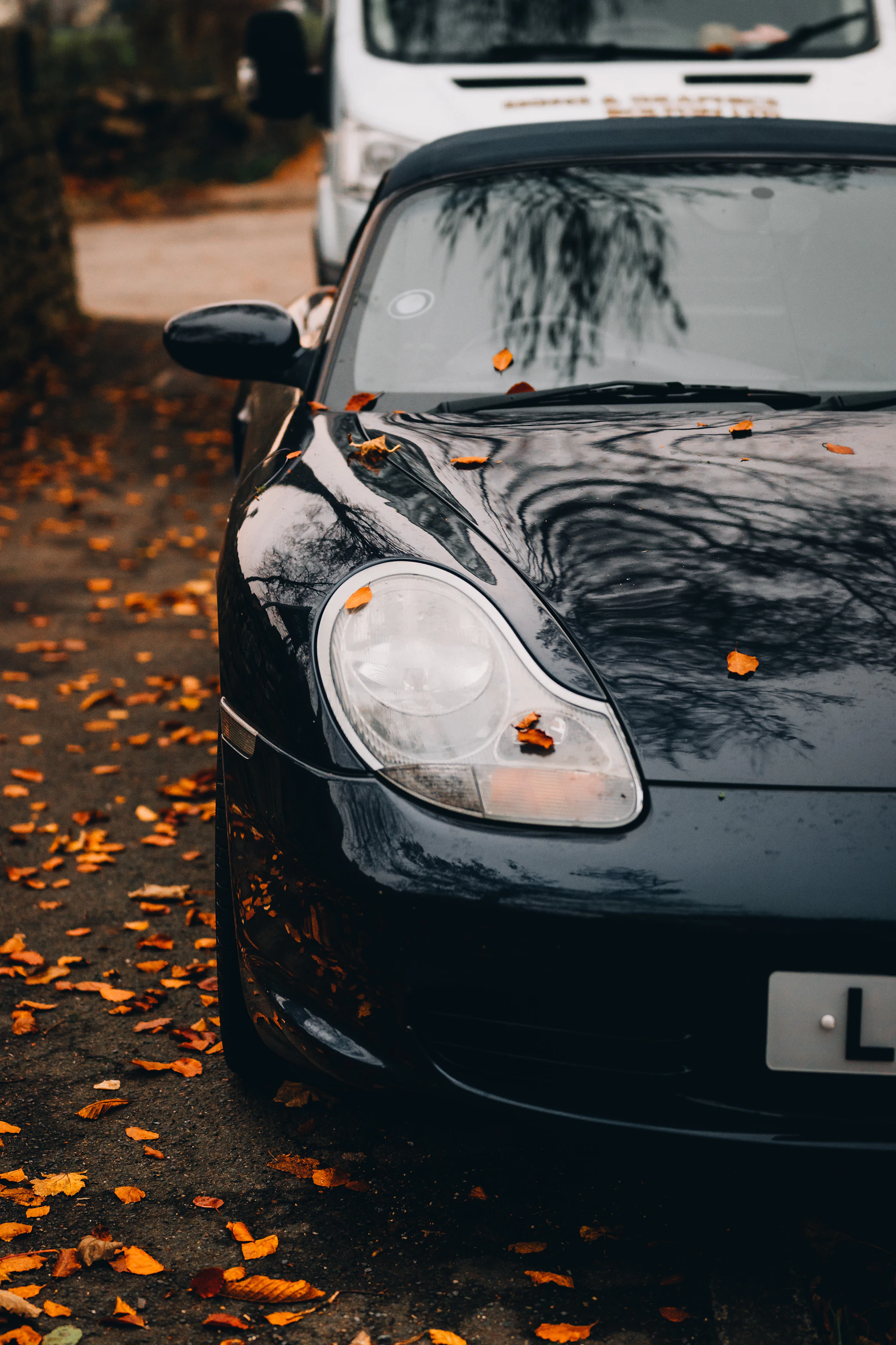 a car parked on the side of the road