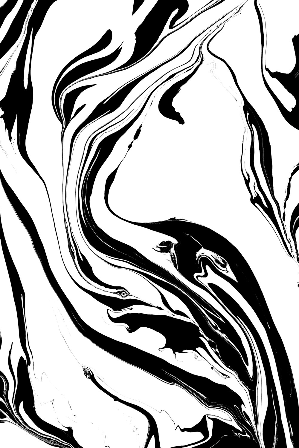 Une image en noir et blanc d’un tourbillon