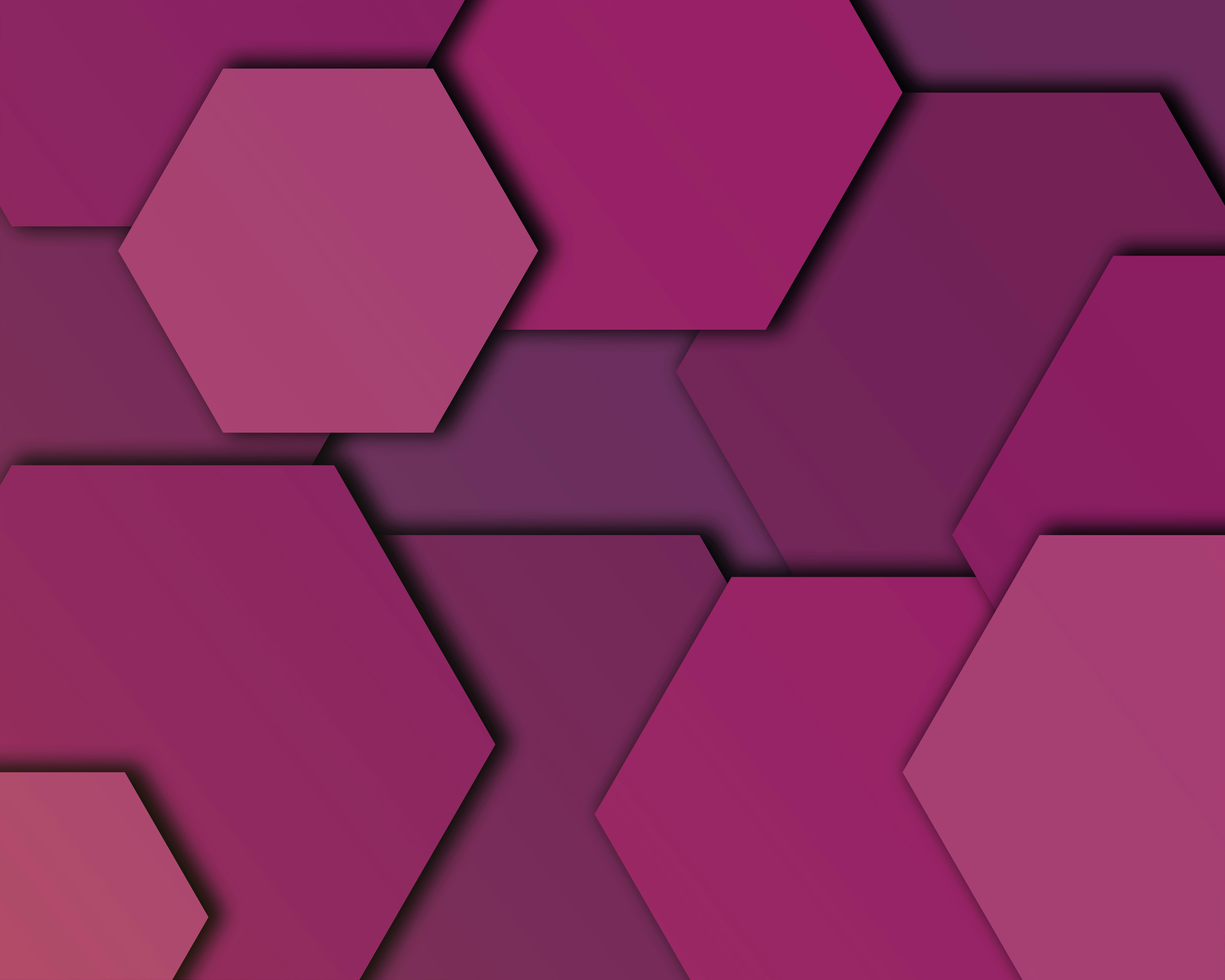 a purple and red background with hexagonal shapes