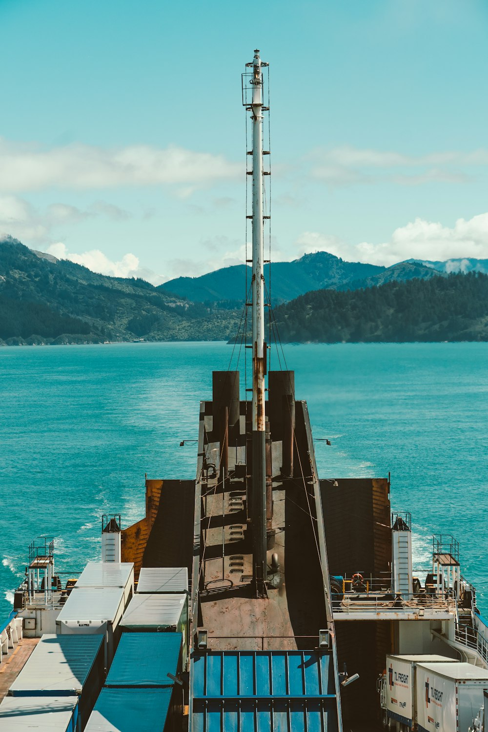 a large ship with a lot of windows on the side of it