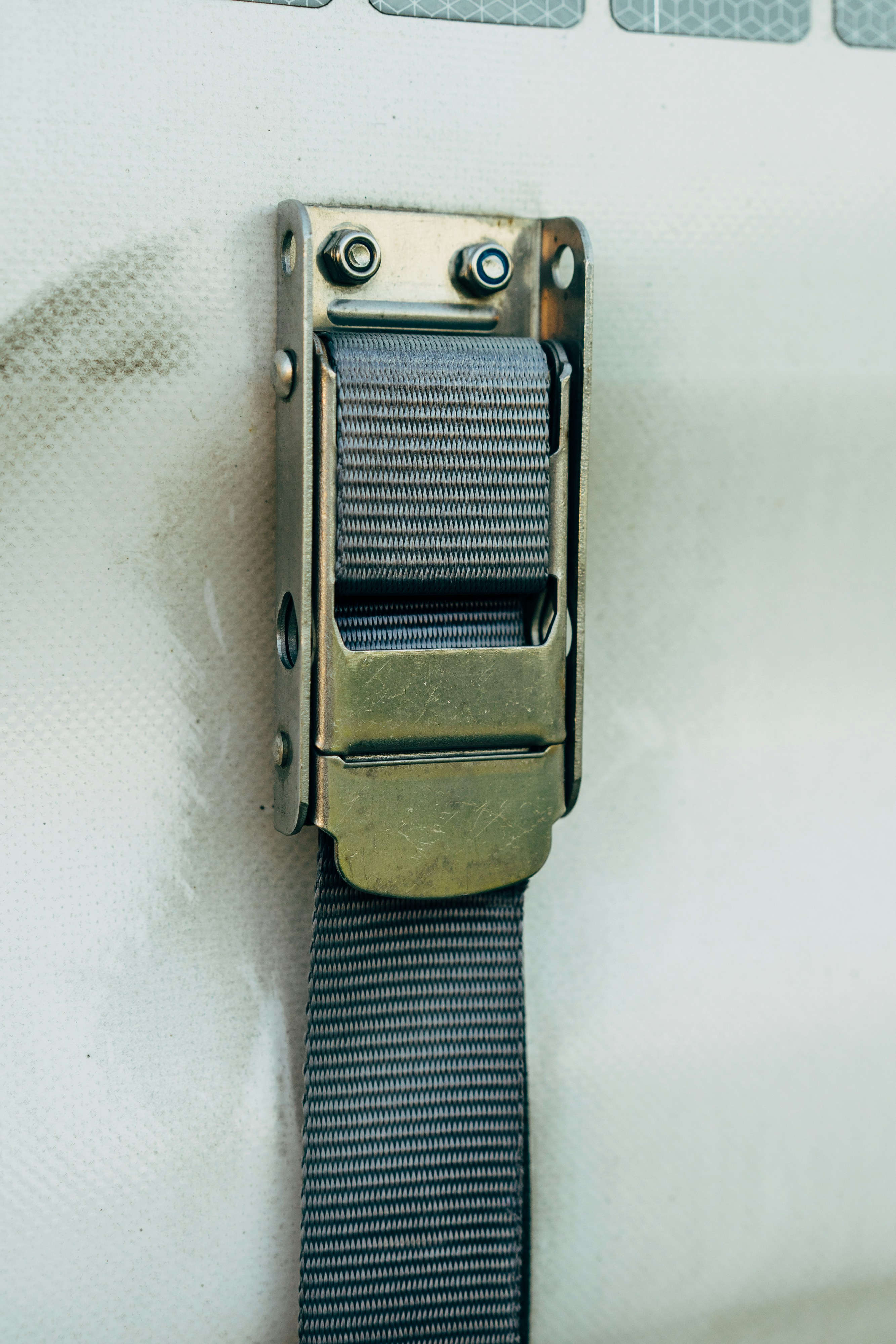 Product image example: A stainless steel wristwatch with black leather strap