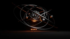 A futuristic animation frame showing lunar helium-3 energy harvesting in a vibrant space setting.
