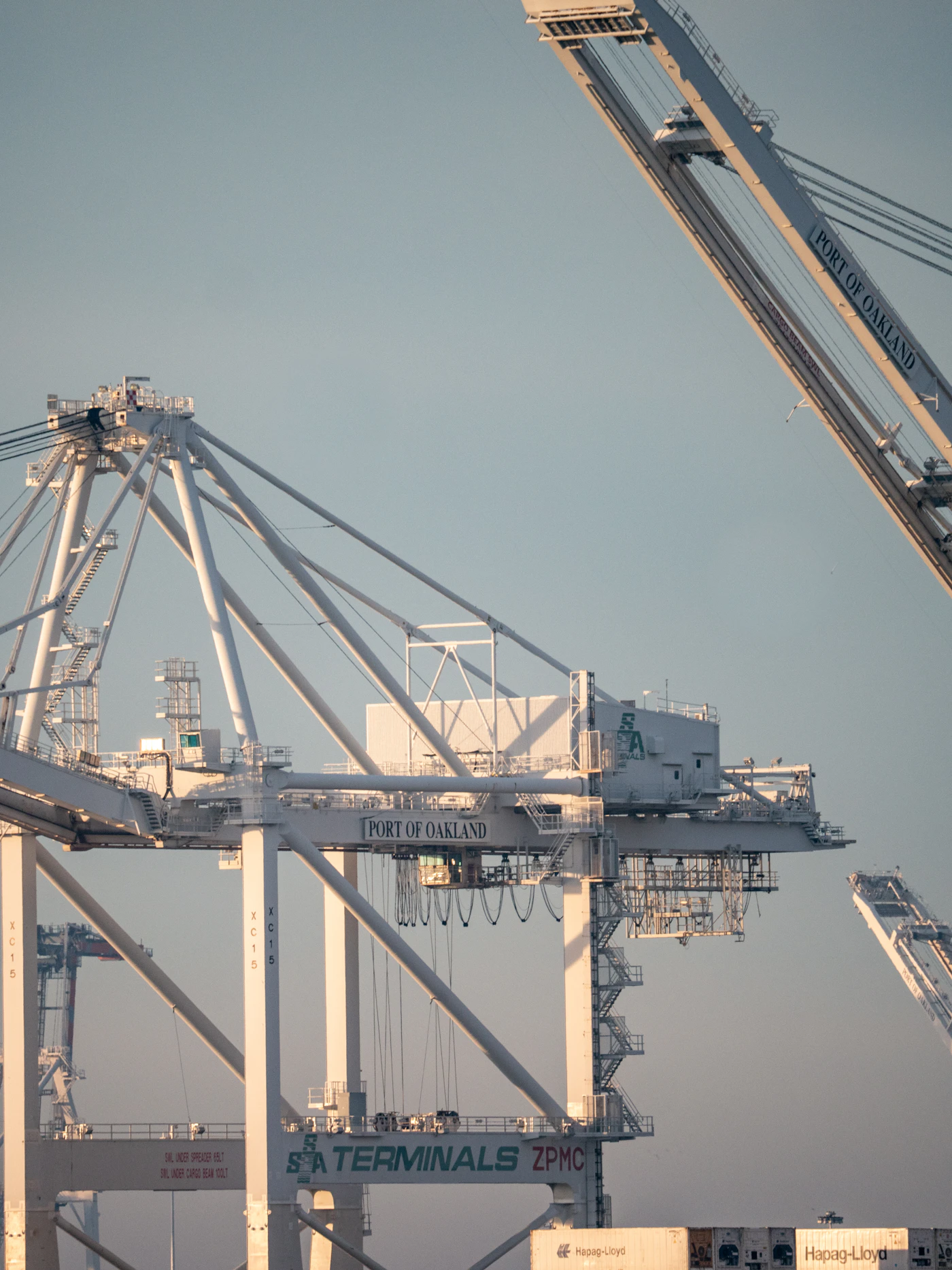 Port of Oakland container cranes, an East Bay landmark
