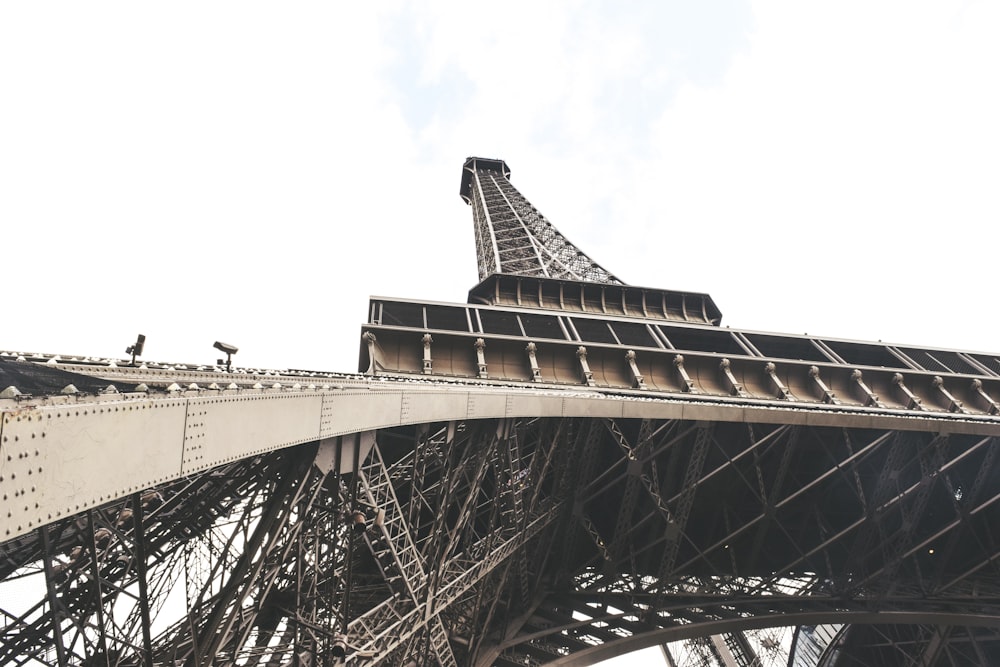 the eiffel tower towering over the city of paris