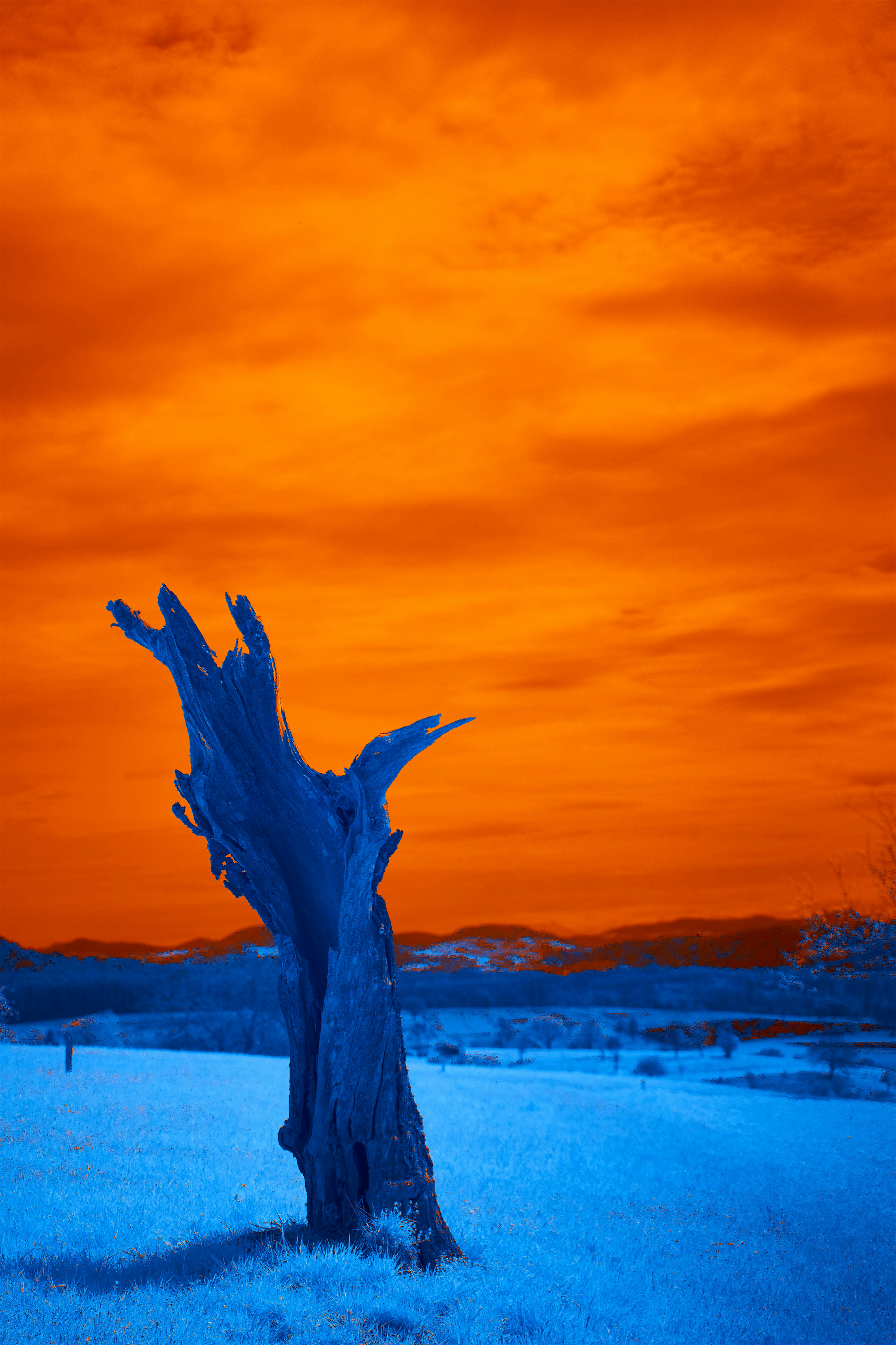 a sunset over a body of water