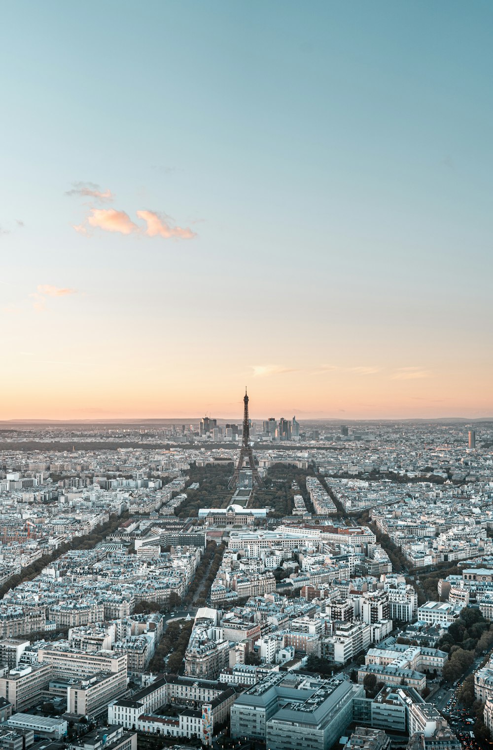 the eiffel tower towering over the city of paris