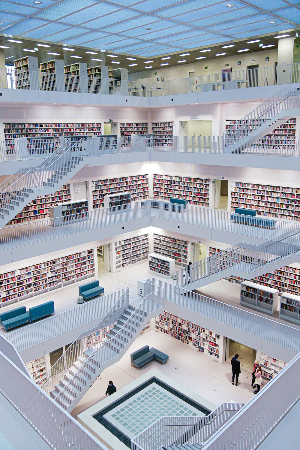 a large library filled with lots of books