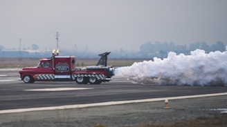 Diesel truck engine in action, powered by advanced nanotech fuel activators.
