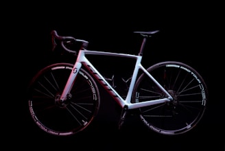 a bike is shown against a black background