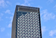 a very tall building with lots of windows
