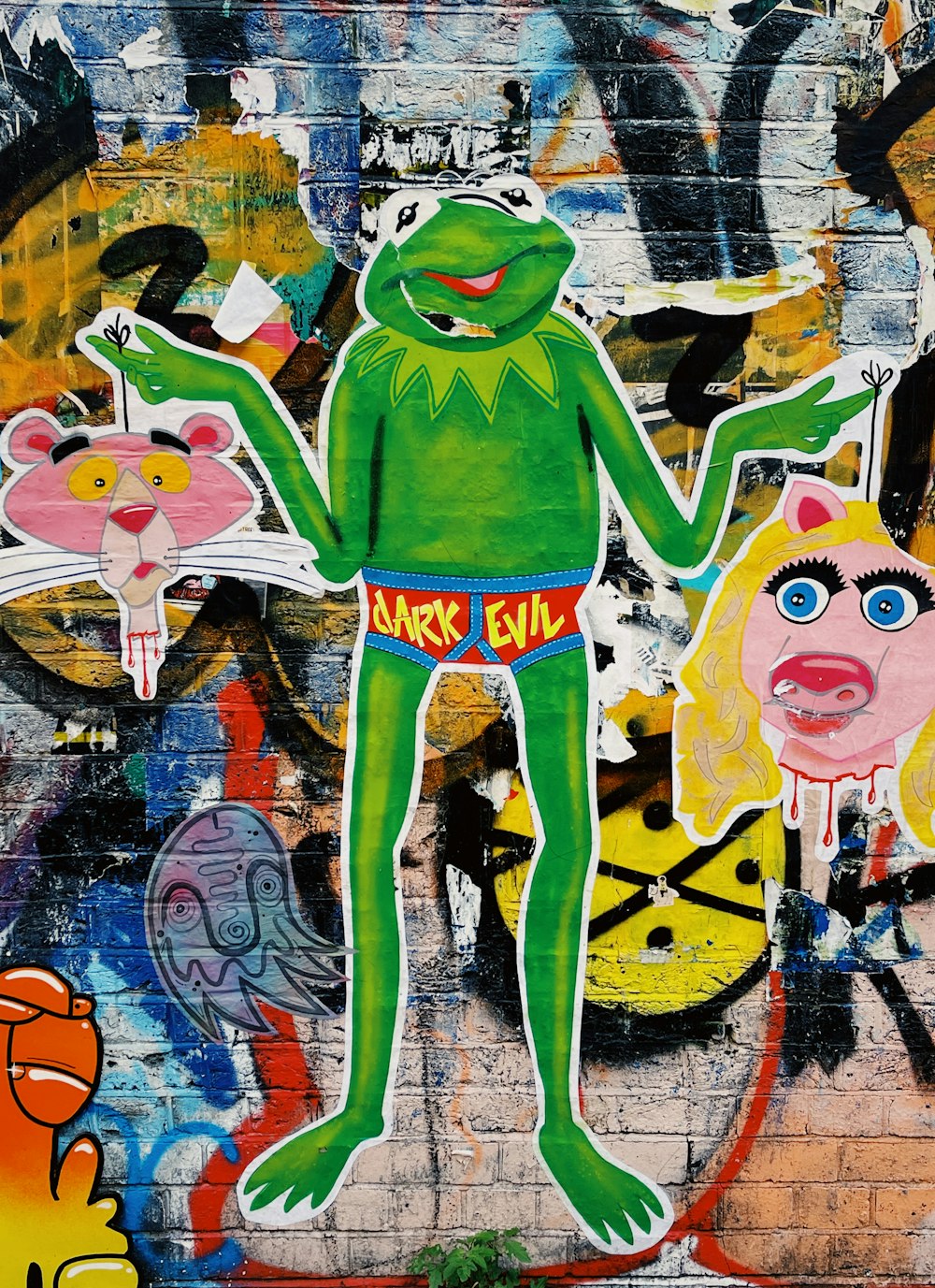 a painting of a man in a green suit