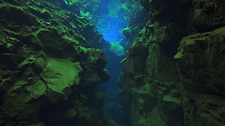 a narrow tunnel in the middle of a mountain