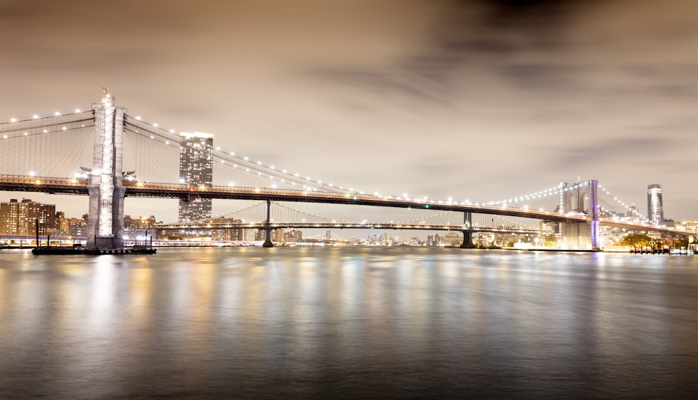 a large bridge over a large body of water