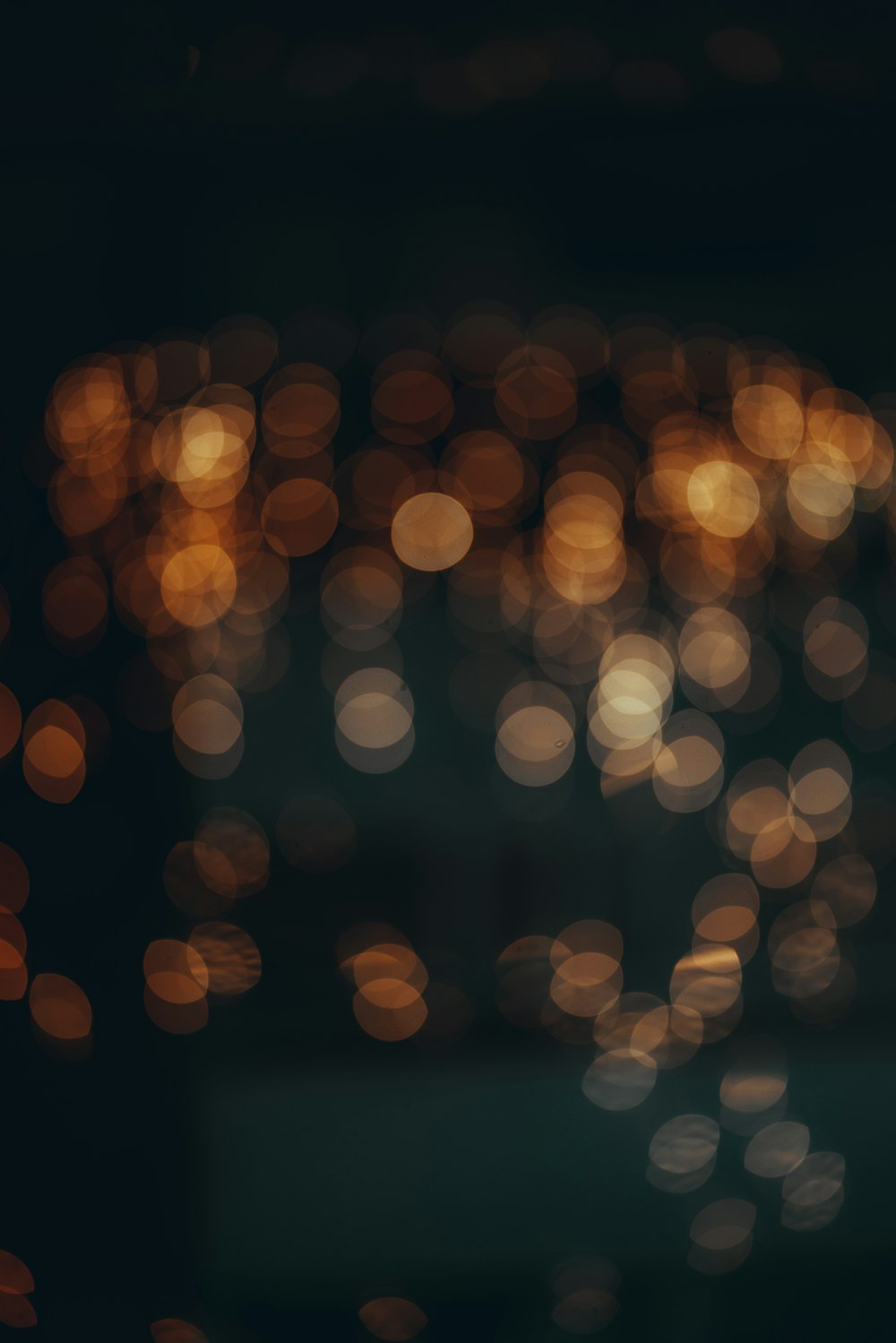 a blurry photo of a city at night